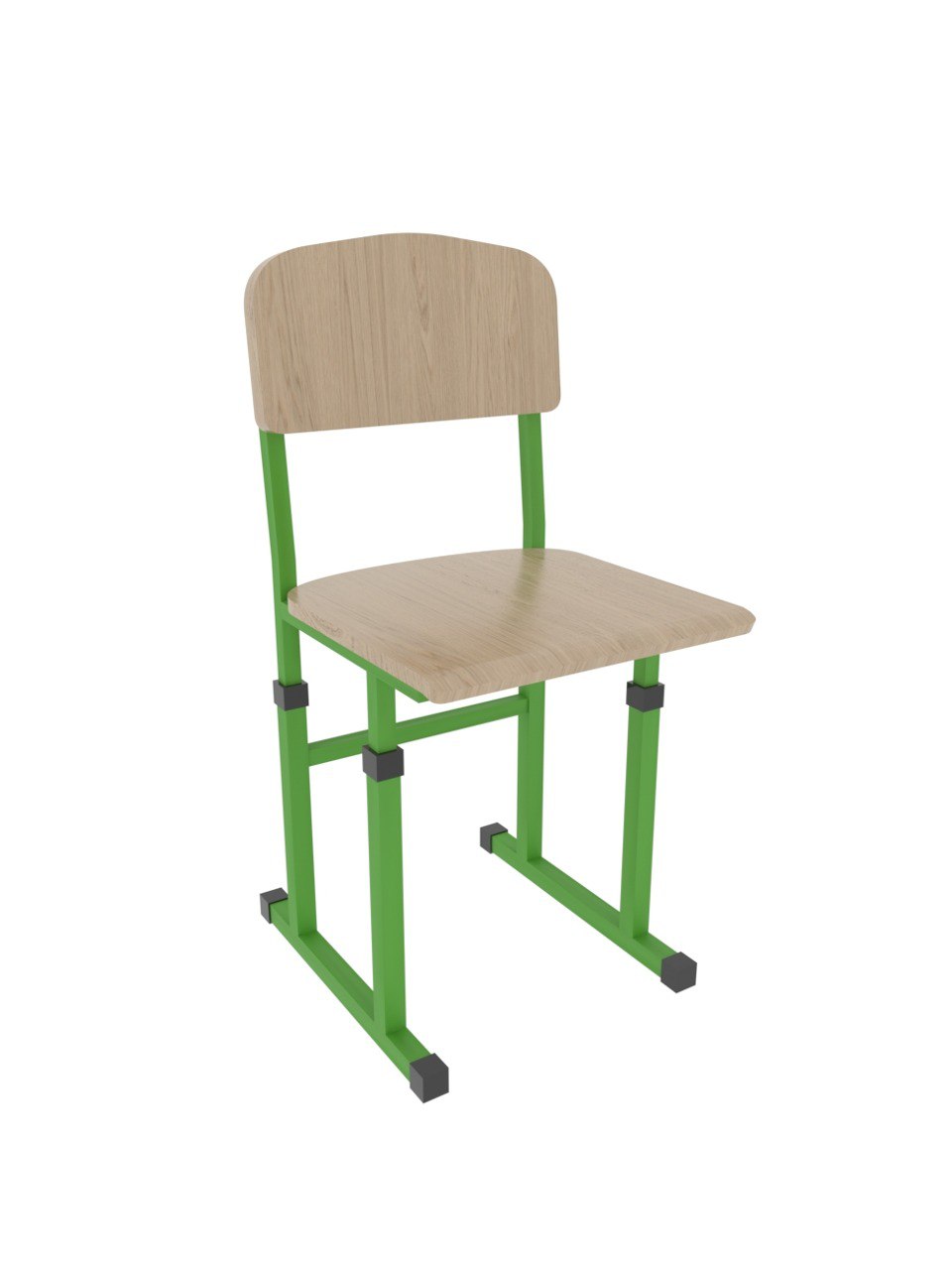 Стілець учнівський полозковий на квадратній трубі. РІВНЕНСЬКЕ НВП УТОГ.